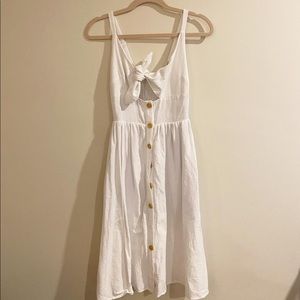 White midi showpo dress